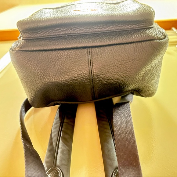 Coach Charlie Black Leather Backpack with Gold Details! - Picture 4 of 10